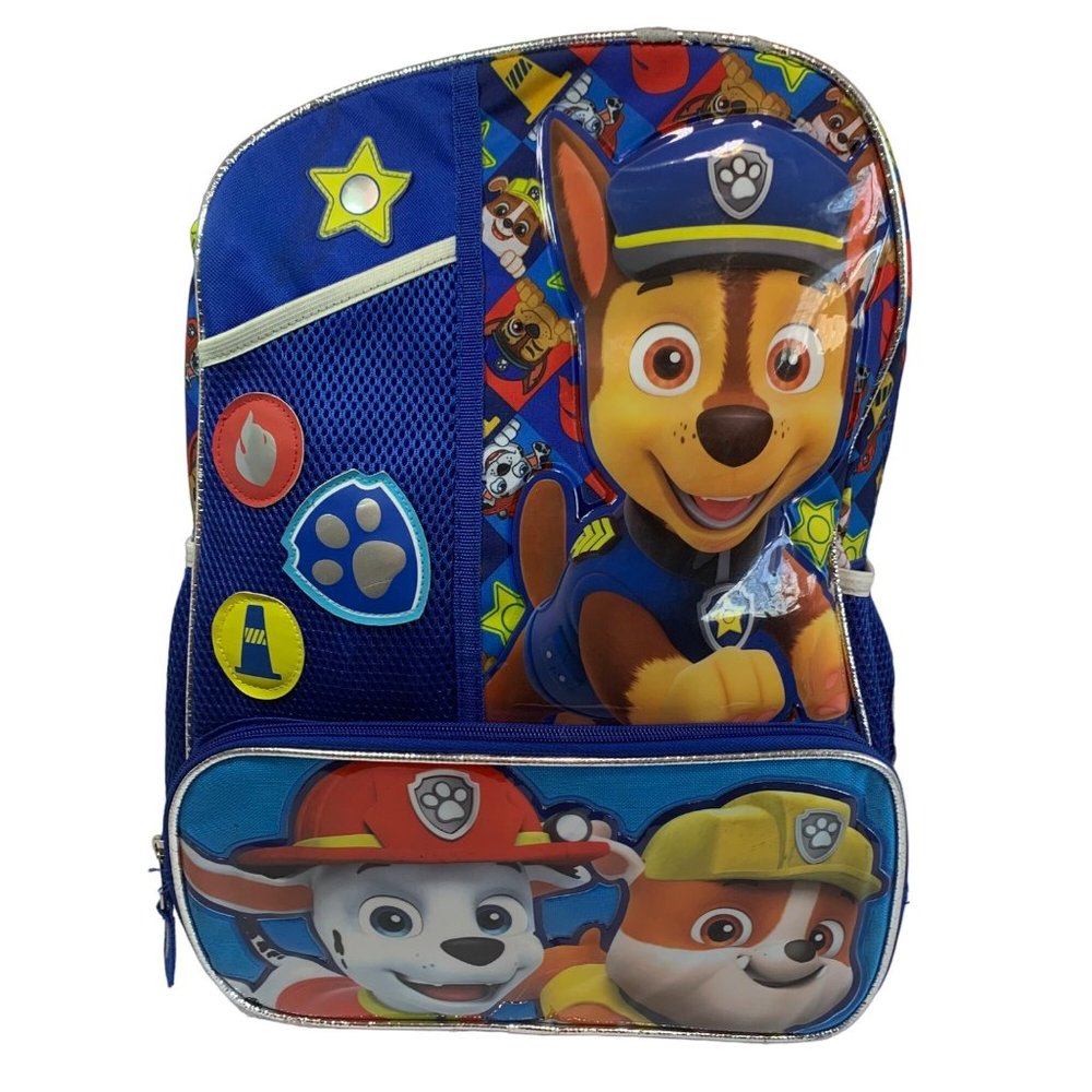 Nickelodeon Paw Patrol Boys Pups on Duty Backpack Blue 17 x 12 x 5.5